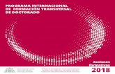 PROGRAMA INTERNACIONAL DE FORMACIÓN TRANSVERSAL DE …
