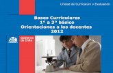 Bases Curriculares 1° a 3° básico Orientaciones a los ...