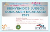 BIENVENIDOS JUEGOS CODICADER NICARAGUA 2011