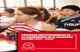 POLÍTICAS INSTITUCIONALES DE LA UNIVERSIDAD DE EL …