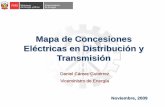 Mapa de Concesiones Eléctricas en Distribución y Transmisión