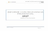 INFORME CON RELEVANCIA PRUDENCIAL IRP