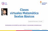 Clases virtuales Matemática Sextos Básicos