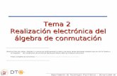 Tema 2 Realización electrónica del álgebra de conmutación