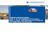 Prevención de la CorrupCión en las operaCiones Humanitarias