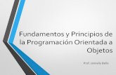 Principios de la Programación Orientada a Objetos