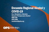 Encuesta Regional Alcohol y COVID-19