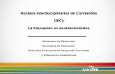 Núcleos Interdisciplinarios de Contenidos (NIC): La ...