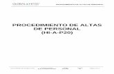 PROCEDIMIENTO DE ALTAS DE PERSONAL (HI-A-P20)