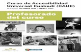 Curso de Accesibilidad Universal Euskadi (CAUE)
