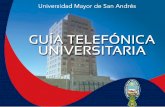 GUÍA TELEFÓNICA UNIVERSITARIA - UMSA