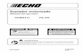 Manual del operador MODELO PB-250 - ECHO USA