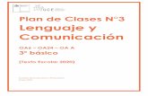 Plan de Clases N°3 Lenguaje y Comunicación