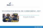 VI CENSO NACIONAL DE COMISARÍAS , 2017