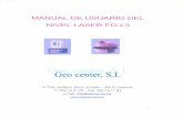 MANUAL DE USUARIO DEL NIVEL LASER FG-L3