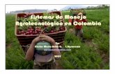 Sistemas de Manejo Agrotecnológico en Colombia