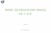 MENU DE EDUCACION BASICA DE 1° A 6° - cvdch.cl
