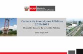 Cartera de Inversiones Públicas 2020-2022