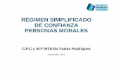 RÉGIMEN SIMPLIFICADO DE CONFIANZA PERSONAS MORALES