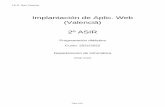Implantación de Aplic. Web (Valencià) (2º ASIR)