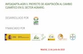 INFOADAPTA-AGRI II. PROYECTO DE ADAPTACIÓN AL CAMBIO ...
