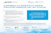 CAMBIO CLIMÁTICO PARA PROPIETARIOS DE ACTIVOS