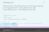 Materia: Prehistoria Americana y Argentina I (Culturas de ...