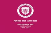 PERIODO 2012 - JUNIO 2013 - Pasto