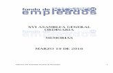 XVI ASAMBLEA GENERAL ORDINARIA MEMORIAS MARZO 19 DE …