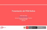 Presentación del PDM Bolivia - repositorio.promperu.gob.pe