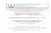 LICITACIÓN PÚBLICA NACIONAL Nº …./2021 PLIEGO DE BASES Y ...