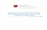 MEMORIA DE ACTUACIONES DE LOS SERVICIOS SOCIALES DE ...
