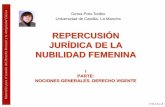 REPERCUSIÓN JURÍDICA DE LA NUBILIDAD FEMENINA