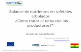 Balance de nutrientes en cafetales y cacaotales arbolados ...
