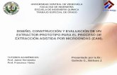DISEÑO, CONSTRUCCIÓN Y EVALUACIÓN DE UN EXTRACTOR ...