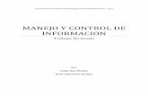 MANEJO Y CONTROL DE INFORMACION