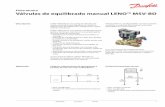 Ficha técnica Válvulas de equilibrado manual LENO™ MSV-BD