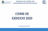 CIERRE DE EJERCICIO 2020 - Argentina