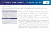 HOJA DE DATOS CA ERwin Data Modeler Navigator Edition