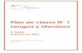 Plan de clases N° 1 Lengua y Literatura