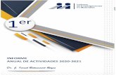 INFORME ANUAL DE ACTIVIDADES 2020-2021