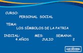 CURSO: PERSONAL SOCIAL TEMA: LOS SÍMBOLOS DE LA PATRIA ...