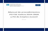 Manual de procedimientos PO FSE Galicia 2014-2020 y PO de