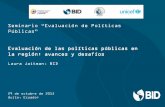 Seminario “Evaluación de Políticas Públicas” Evaluación de ...