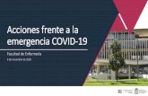 Acciones frente a la emergencia COVID-19