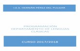 PROGRAMACIÓN DEPARTAMENTO DE LENGUAS CLÁSICAS