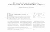 El estudio interdisciplinario socioespacial de la ...
