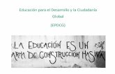 Educación para el Desarrollo y la Ciudadanía Global (EPDCG)