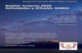 Boletín Invierno 2020 Actividades y Difusión AABDA