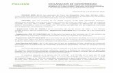 DECLARACION DE CONFORMIDAD - Polisur 2000